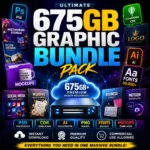 675GB Ultimate Graphic Design Bundle Pack | PSD, CDR, AI, PNG, Fonts, Mockups & Templates