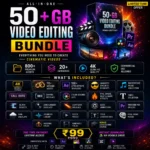 Video Editing Mega Bundle 50gb – 800+ Premium Assets (4K, LUTs, Overlays, SFX, Templates)