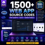 1500+ Premium Web App & PHP Script Source Code Bundle (Full Source Code Collection)